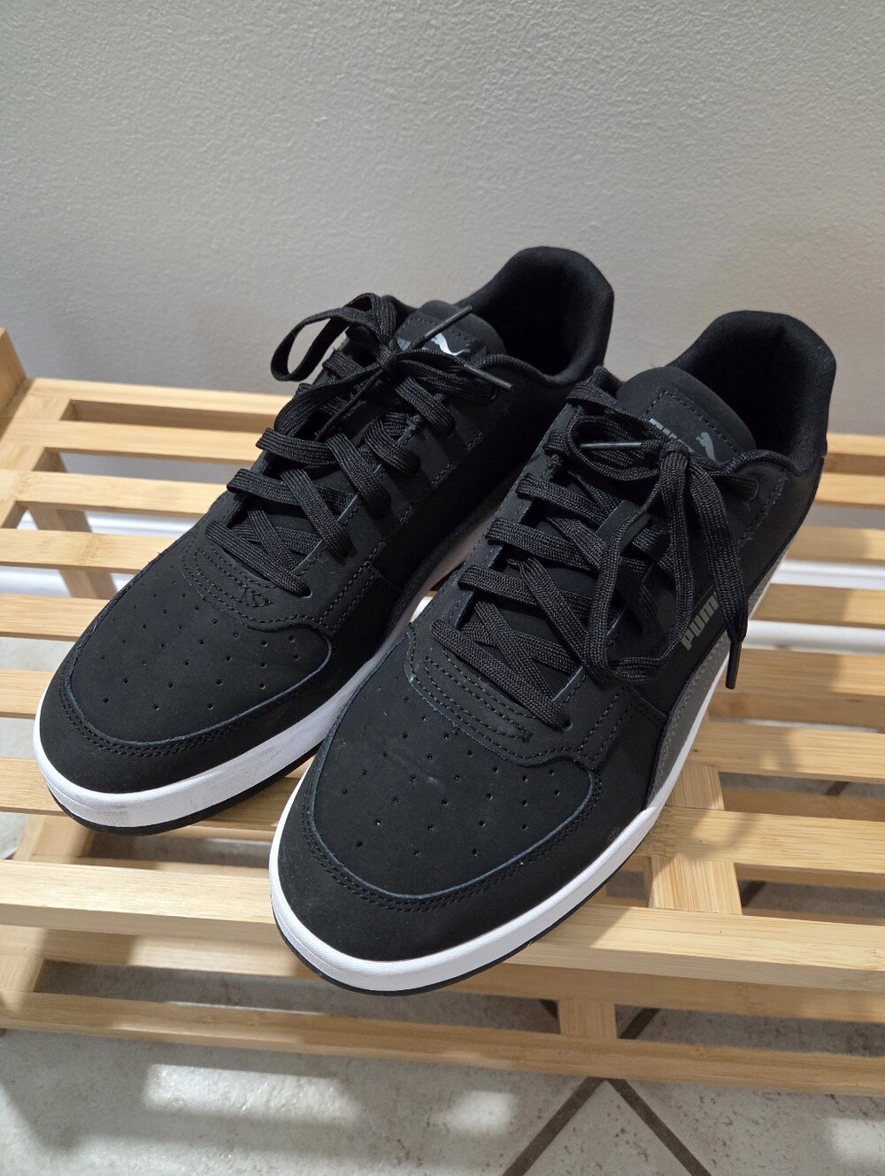 PUMA Caven 2.0 Buck Black Gray Suede Sneakers Men’s Size 11